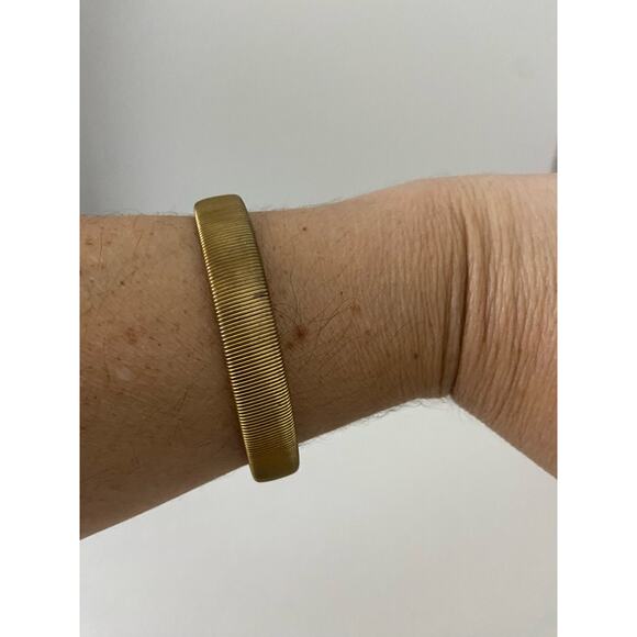 vintage metal bracelet gold tone - Picture 1 of 4